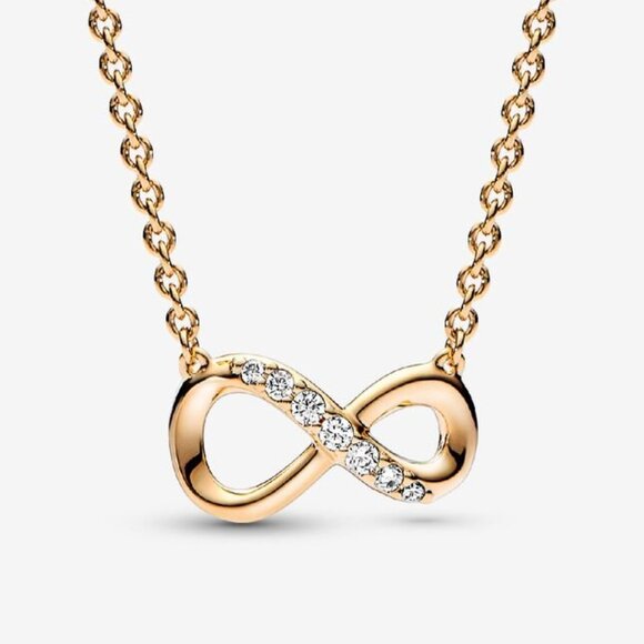 PANDORA Sparkling Infinity Collier Necklace - Picture 2 of 8